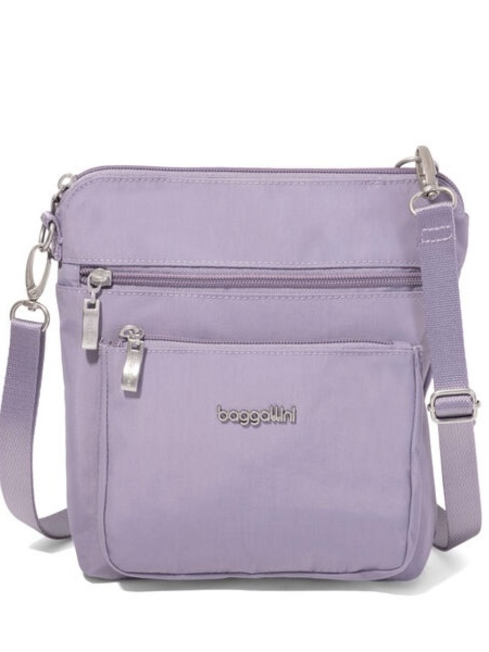 baggallini Modern Everywhere Pocket Crossbody Bag / Purse in Lilac